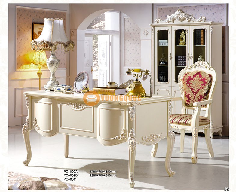 Bàn làm việc tân cổ điển CBLPC002AL-1